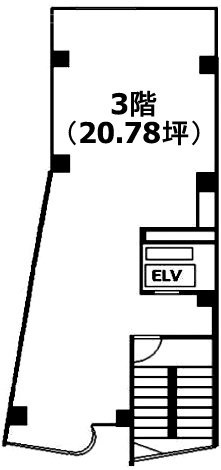 サクセス青山ビル3F 間取り図