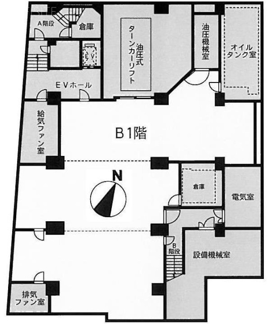 目黒西口マンション2号館B1F 間取り図