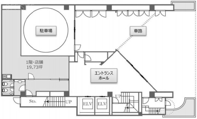 虎ノ門YHKビル1F 間取り図