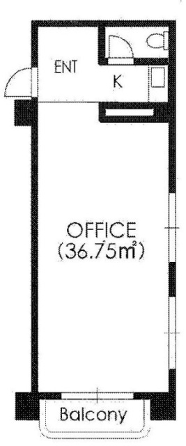 フォンテル青山ビル201 間取り図