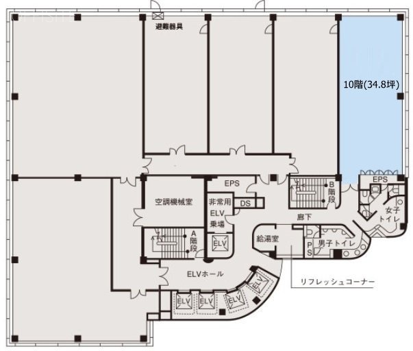 立川ビジネスセンタービル10F 間取り図