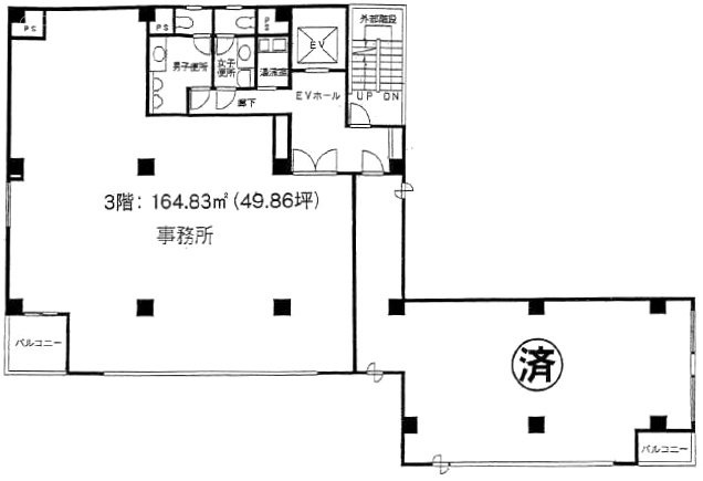 ワイゼムビル3F 間取り図