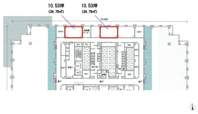 品川グランドセントラルタワー9F 間取り図