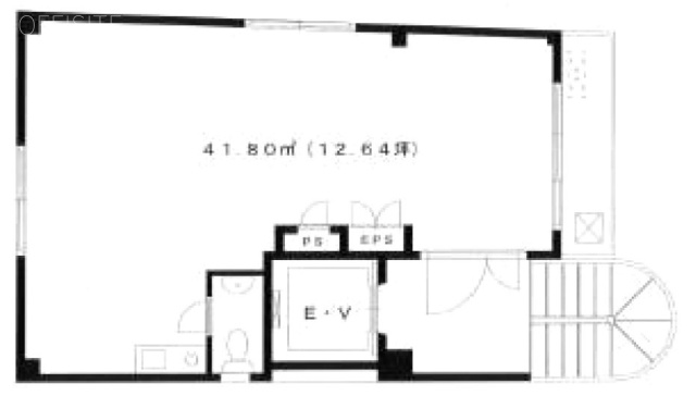 ブラッサム西ビル4F 間取り図