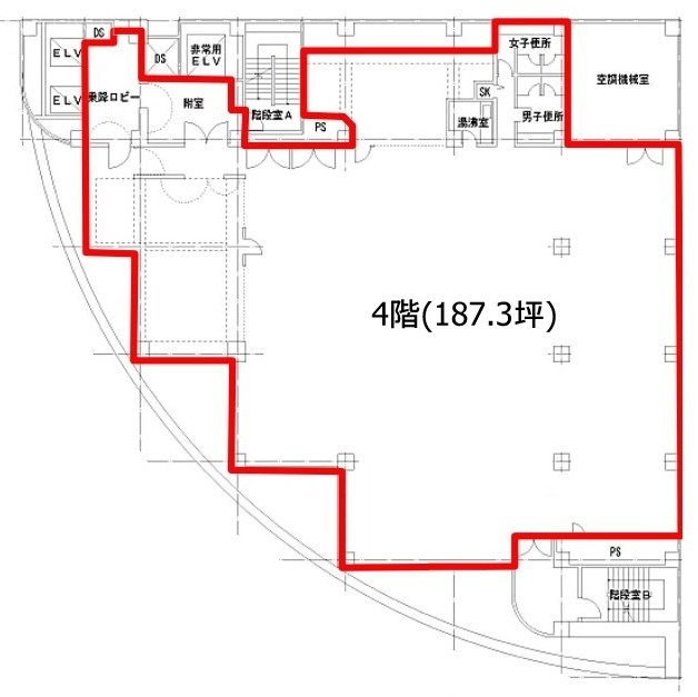 ジュールA4F 間取り図