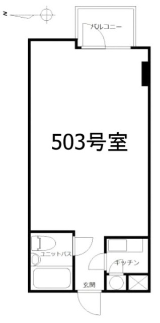 五月女(さおとめ)ビル503 間取り図