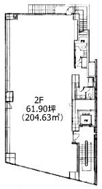 テイケン東京ビル2F 間取り図