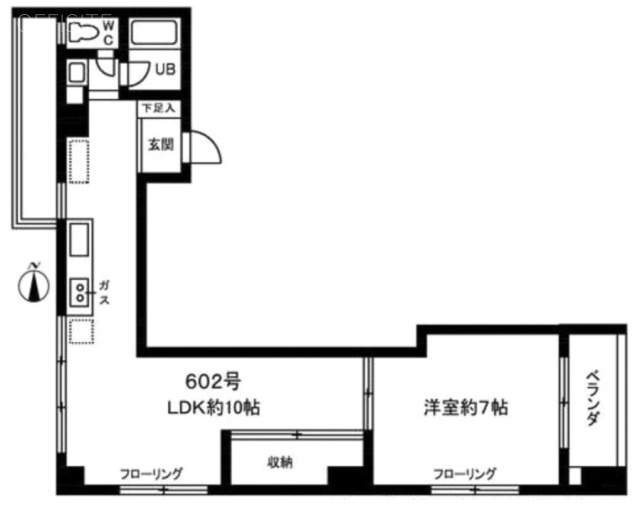 O・Kビル602 間取り図