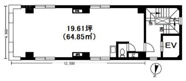 青木ビル5F 間取り図