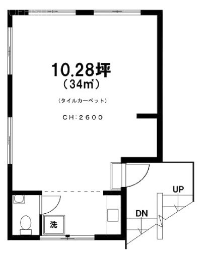 コトブキビル201 間取り図