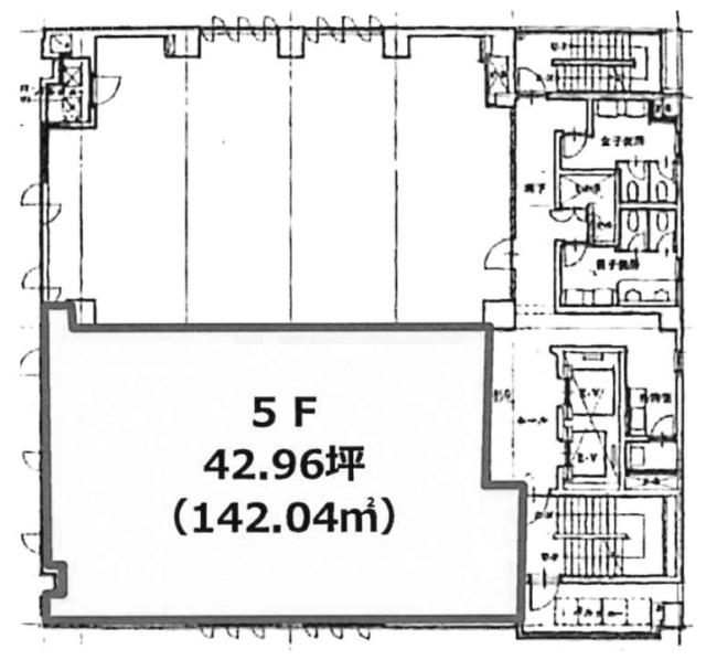 関内STビル5F 間取り図