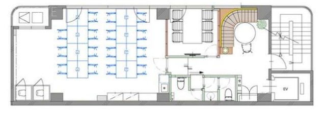 NOVEL WORK Shinjuku West5F 間取り図