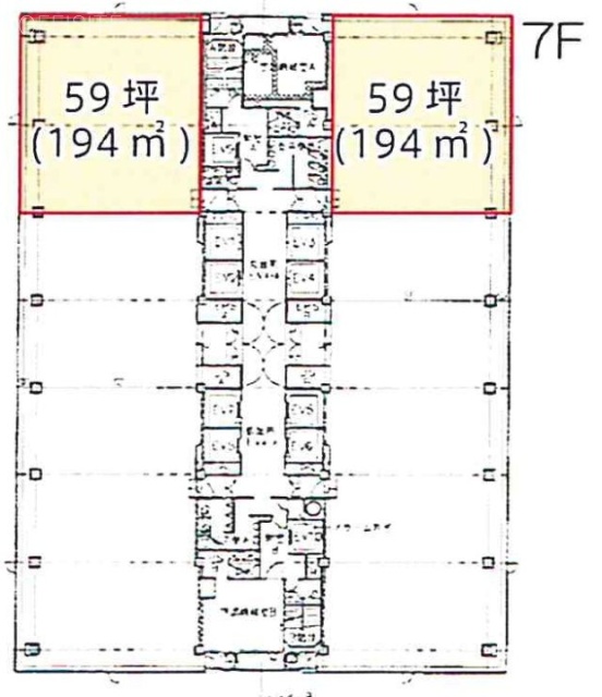 横浜西口KNビル7F 間取り図