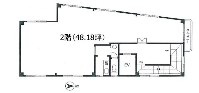 MIDORIビル2F 間取り図