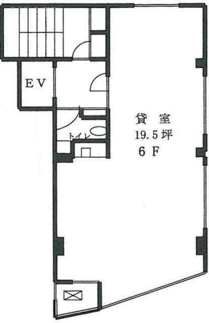 ニチト八丁堀ビル6F 間取り図