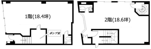 すみだビル1F~2F 間取り図