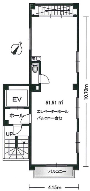 三愛水天宮ビル8F 間取り図