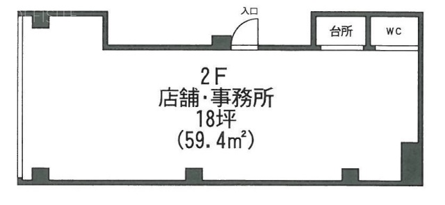 銀座SBMビル2F 間取り図