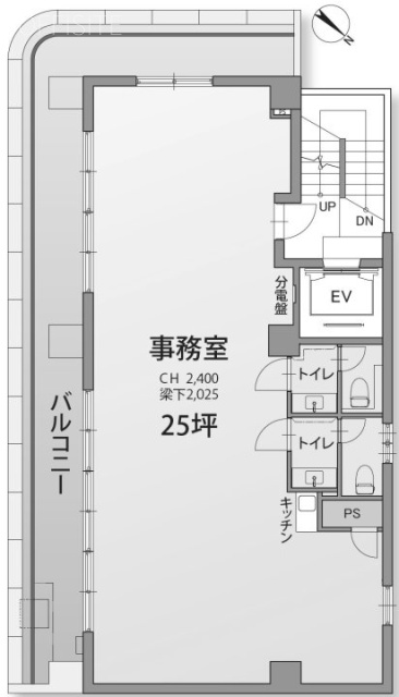 五反田第3noteビル6F 間取り図