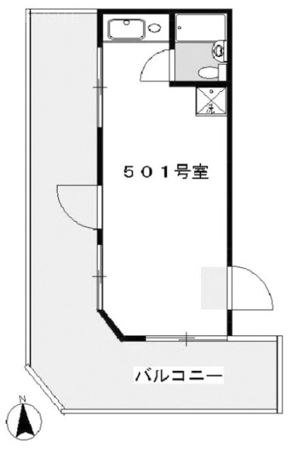 誠心Vビル501 間取り図