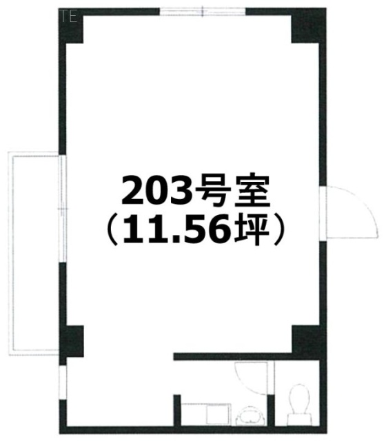 桜苑マンション203 間取り図