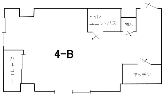 五條ビルB 間取り図