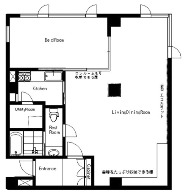 ビラフレスカ1F 間取り図