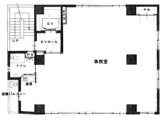 九段北TLビル2F 間取り図