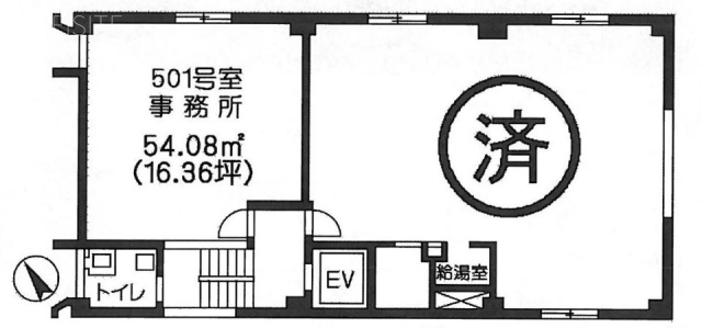 ナンヤビル501 間取り図
