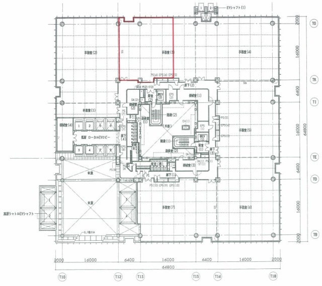 泉ガーデンタワー10F 間取り図