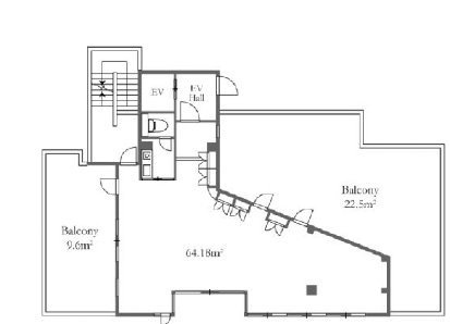 ハイツアトム4F 間取り図