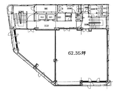 横浜野村證券ビル6F 間取り図