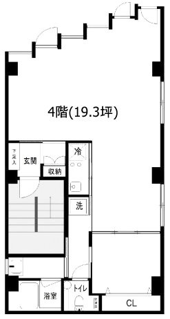 池田ビル4F 間取り図