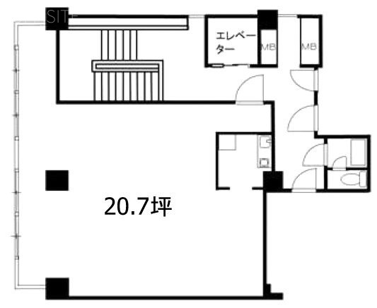 FSK赤坂ビル3F 間取り図