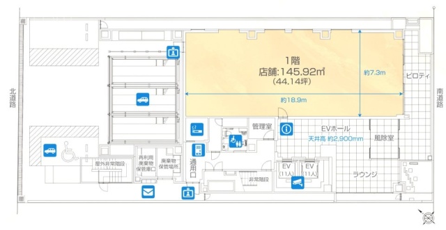 VPO東日本橋1F 間取り図