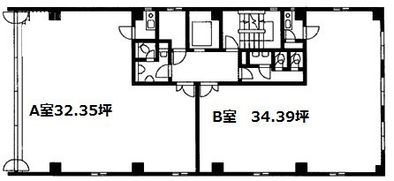 ナカバビル4F 間取り図