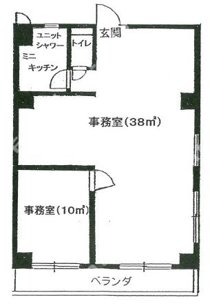 赤坂ミツワビル202 間取り図