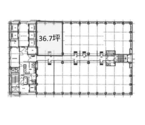 新宿三井ビルディング2号館702 間取り図