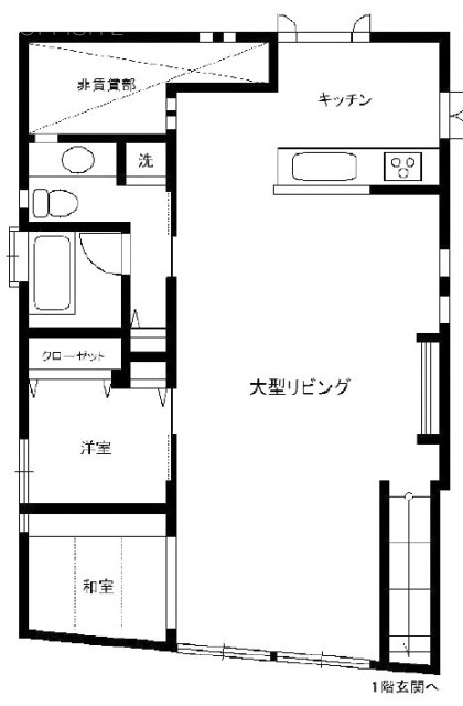 鈴木ビル2F 間取り図