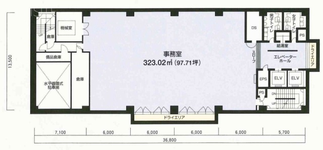 光文恒産ビルB1F 間取り図