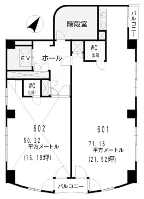 西新宿TOKビル601 間取り図