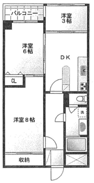 魚菜(ぎょさい)エステートビル502 間取り図