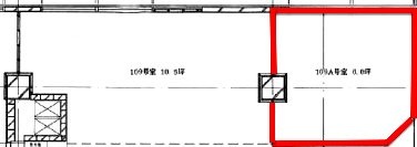 GINZA5ビル109A 間取り図