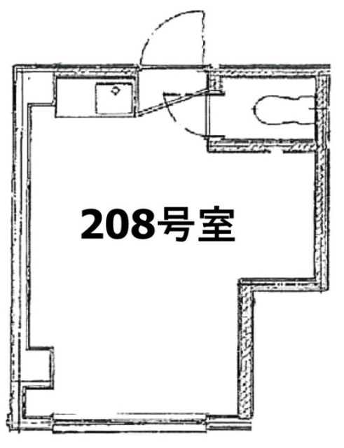 細野ビル208 間取り図