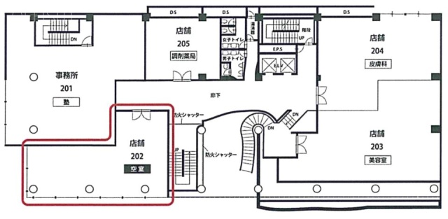 和紅(わこう)ビル202 間取り図