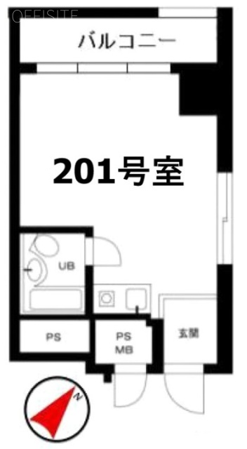 朝日飯田橋マンション201 間取り図