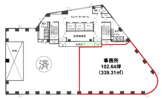 シモモトビルB 間取り図