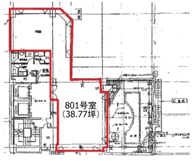 東麻布1丁目ビル8F 間取り図