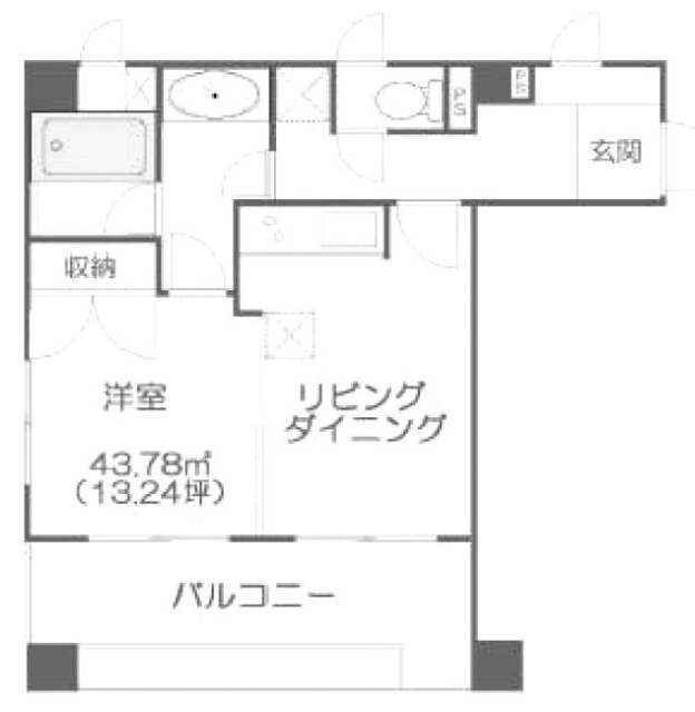 ビオトープ新戸山301 間取り図