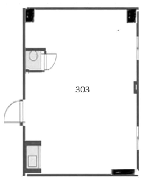 明松ビル303 間取り図